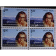 India 2015 Sumitranandan Pant Mnh Block Of 4 Stamp