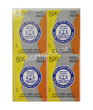 India 2016 Income Tax Appellate Tribunal Mnh Block Of 4 Stamp