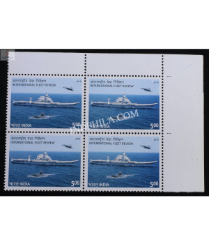India 2016 International Fleet Review Mnh Block Of 4 Stamp