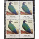 India 2016 Near Threatened Birds Nicobar Pigeon Mnh Block Of 4 Stamp