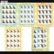 India 2016 Near Threatned Birds Set Of 5 Mnh Sheetlet