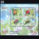 India 2017 Ladybird Beetle Mnh Miniature Sheet