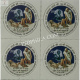 India 2018 150th Birth Anniversary Of Mahatma Gandhi Rs20 Mnh Block Of 4 Stamp