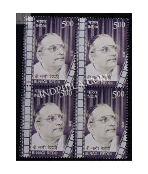 India 2018 B Nagi Reddi Mnh Block Of 4 Stamp