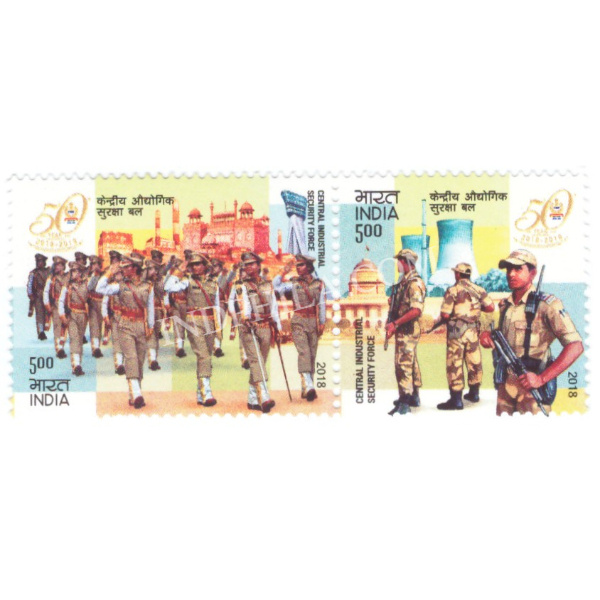 India 2018 Central Industrial Security Force Mnh Setenant Pair