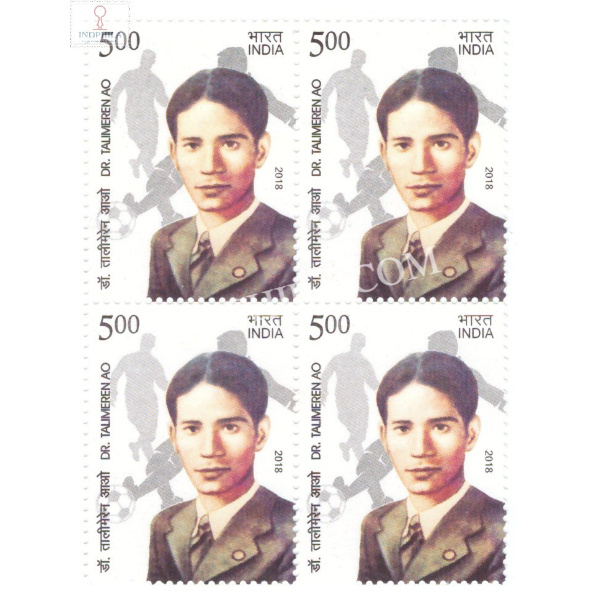 India 2018 Dr Talimeren Ao Mnh Block Of 4 Stamp
