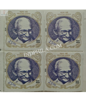 India 2018 India South Africa Joint Issue Gandhi Mnh Block Of 4 Stamp
