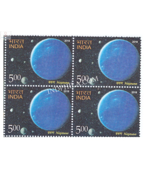 India 2018 The Solar System Neptune Mnh Block Of 4 Stamp