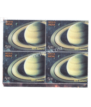 India 2018 The Solar System Saturn Mnh Block Of 4 Stamp