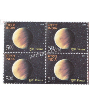 India 2018 The Solar System Venus Mnh Block Of 4 Stamp