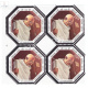 India 2019 150th Anniversary Og Mahatma Gandhi With Silver Matalic Borders And Embossed S5 Mnh Block Of 4 Stamp