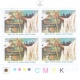 India 2019 Ahimsa Parmo Dharma Multicoloured Statue Mnh Block Of 4 Traffic Light Stamp