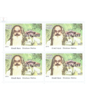 India 2019 Master Healers Of Ayush Dinshaw Mehta Mnh Block Of 4 Stamp