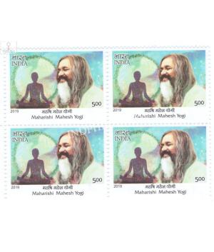 India 2019 Master Healers Of Ayush M M Yogi Mnh Block Of 4 Stamp