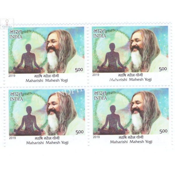 India 2019 Master Healers Of Ayush M M Yogi Mnh Block Of 4 Stamp