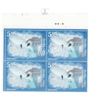 India 2019 Siachen Glacier Mnh Block Of 4 Traffic Light Stamp