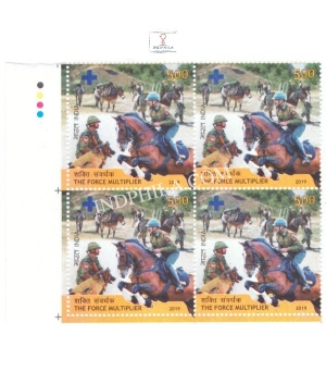 India 2019 The Force Multiplier Mnh Block Of 4 Traffic Light Stamp