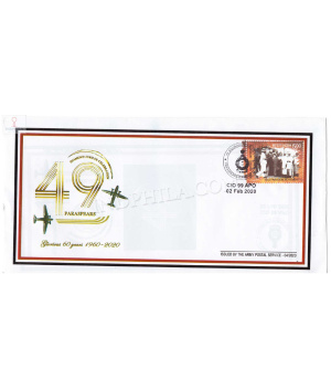 India 2020 Paraspears 49 Squadron Air Force Army Postal Cover