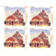 India 2020 Terracotta Temples Of India Lalji Temple Mnh Block Of 4 Stamp