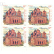 India 2020 Terracotta Temples Of India Shyam Rai Mnh Block Of 4 Stamp