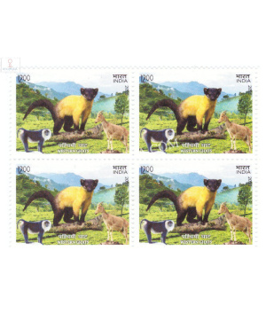 India 2020 Unesco World Heritage Sites Western Ghat Mnh Block Of 4 Stamp