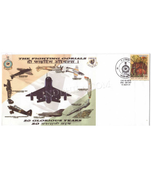 India 2021 80 Years Celebrations Of 4 Squadron Air Force The Fighting Oorials Army Postal Cover
