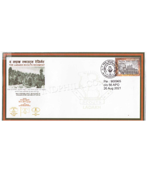 India 2021 The Ladakh Scouts Regiment Army Postal Cover