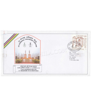 India 2022 39 Gorkha Training Cenntre 3 And 9 Gorkha Rifles 10th Reunion Army Postal Cover