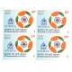 India 2022 Intrpol 90th General Assembly Mnh Block Of 4 Stamp