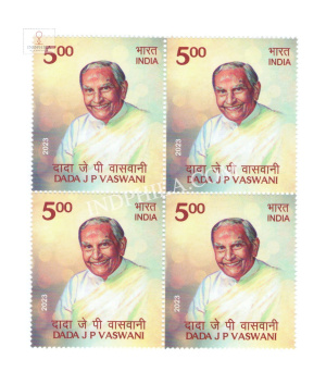 India 2023 Dada J P Vaswani Mnh Block Of 4 Stamp