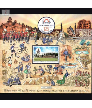India 2023 Scindia School Mnh Miniature Sheet