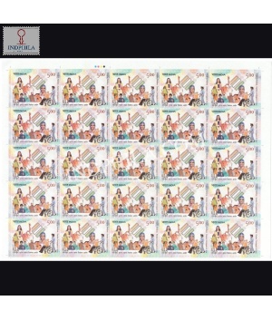 India 2024 Election Commission Of India Mnh Full Sheet 25 Stamps