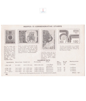 Indipex 73 India International Philatelic Exhibiti New Delhi Brochure 1973