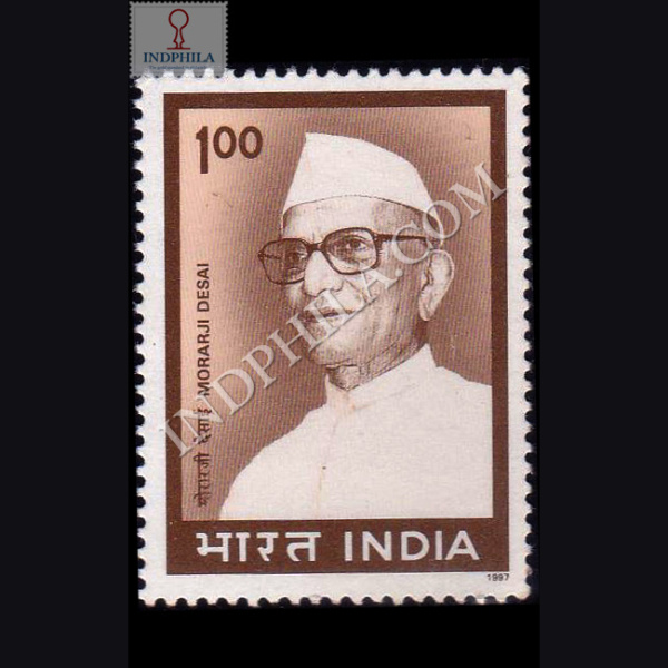 India 1997 Morarji Desai Mnh Single Stamp