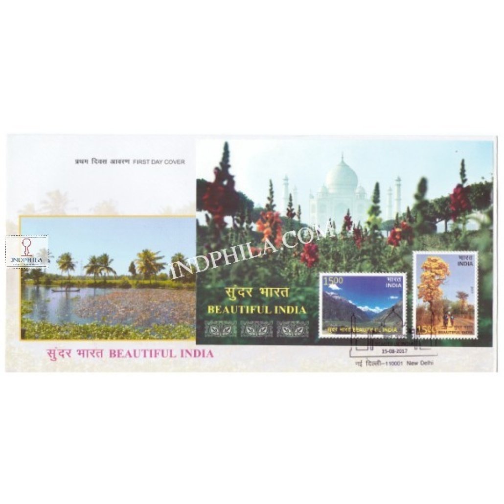 Miniature Sheet First Day Cover Of Beautiful India - 15 Aug 2017 ...