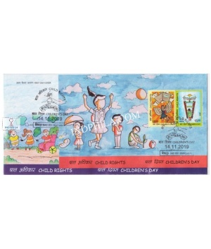 Miniature Sheet First Day Cover Of Child Rights Childrens Day 14 Nov 2019