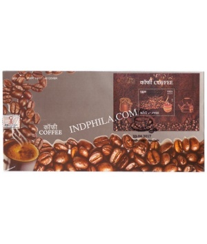 Miniature Sheet First Day Cover Of Coffee 23 Apr 2017