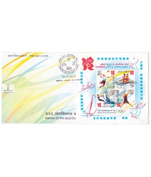 Miniature Sheet First Day Cover Of London 2012 Olympic Games 25 Jul 2012