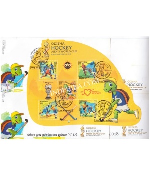 Miniature Sheet First Day Cover Of Odisha Hockey Mens World Cup 28 Nov 2018