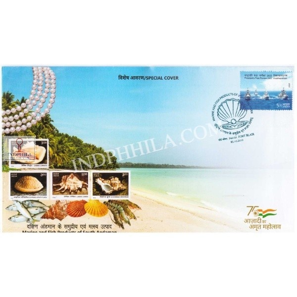 Odop Special Cover Of Marine And Fish Products Of South Andaman 5th October 2022 From West Bengal