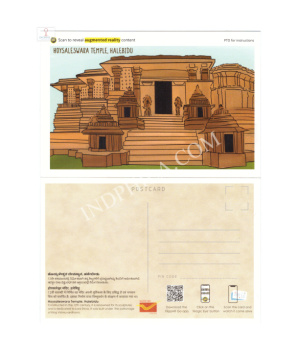 Augmented Picture Post Cards Of World Tourism Day Hoysaleswara Temple Halebidu