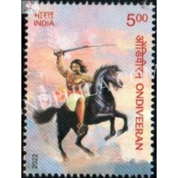 India 2022 Ondiveeran Mnh Single Stamp