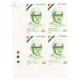 India 1989 Bishnu Ram Medhi Mnh Block Of 4 Traffic Light Stamp