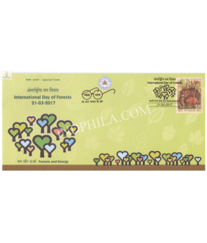 India 2017 Special Cover Of International Day Of Forests From Bangalore Karnataka