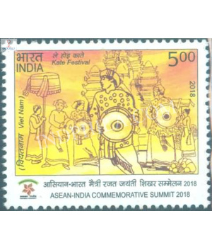 India 2018 Asean India Commemorative Summit Kate Festival Vietnam Mnh Single Stamp