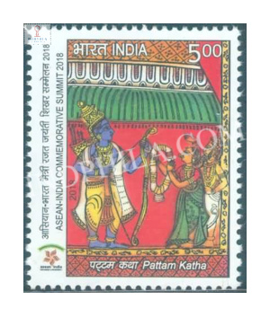 India 2018 Asean India Commemorative Summit Pattam Katha India Mnh Single Stamp