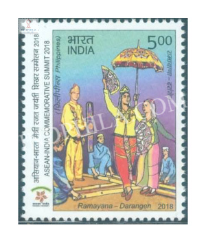 India 2018 Asean India Commemorative Summit Ramayana Darangen Phillippines Mnh Single Stamp