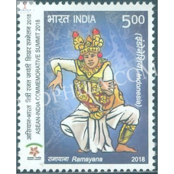 India 2018 Asean India Commemorative Summit Ramayana Indonesia Mnh Single Stamp