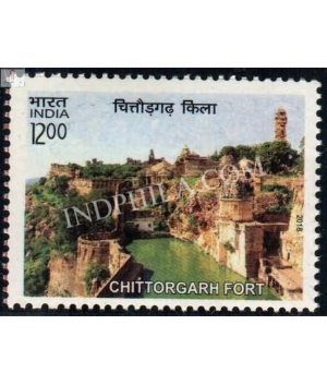 India 2018 Unesco World Heritage Sites In India Forts Chittorgarh Fort Mnh Single Stamp