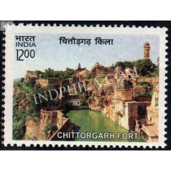 India 2018 Unesco World Heritage Sites In India Forts Chittorgarh Fort Mnh Single Stamp